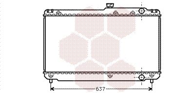 VAN WEZEL Radiaator,mootorijahutus 53002041